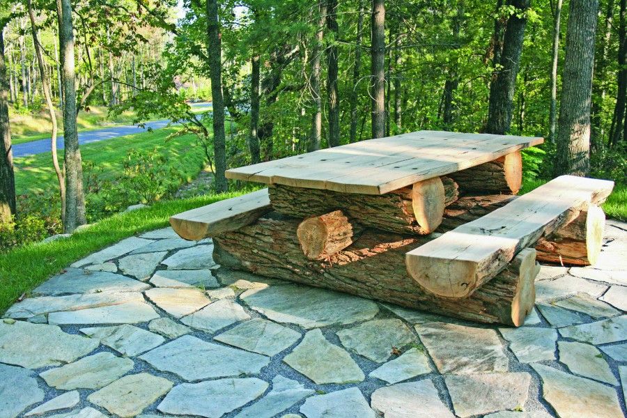 20 Garden Log Furniture Ideas You Cannot Miss | SharonSable
