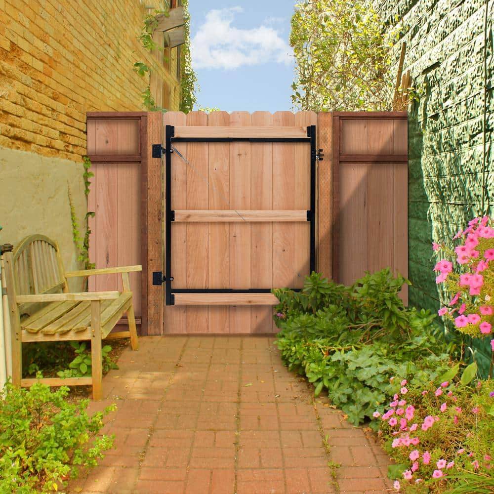 Wrought Iron Garden Gate Decor