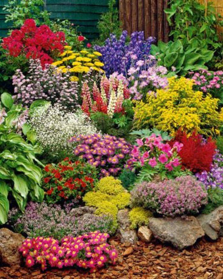 Colorful Flower Garden Photo Jigsaw Puzzle
