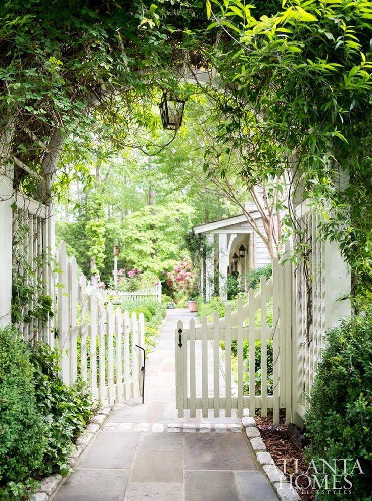 Cottage Gardan Landscaping Wooden Garden Gate
