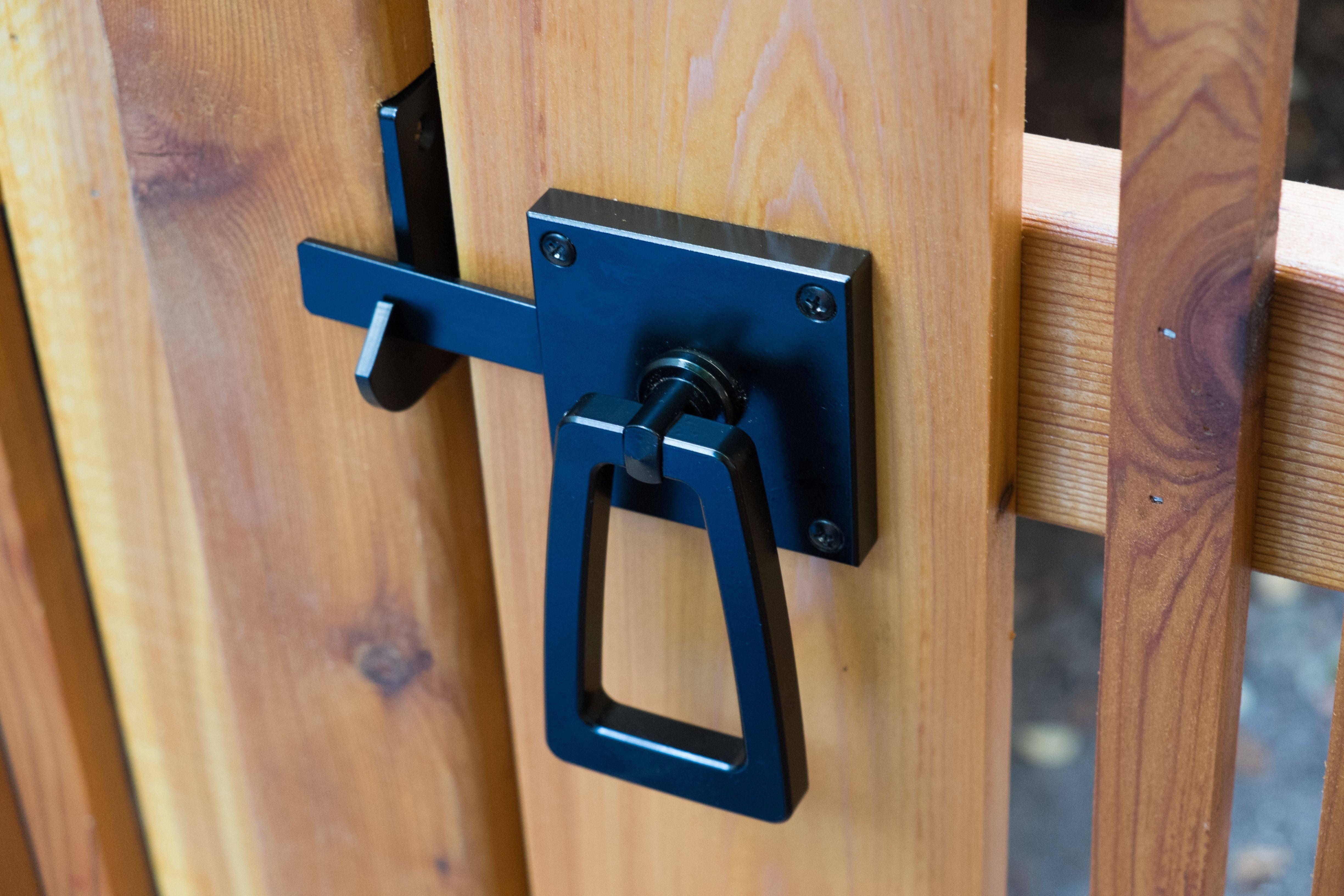 Simple Garden Gate Latch Thuja Wood Art Reclaimed Cedar Furniture