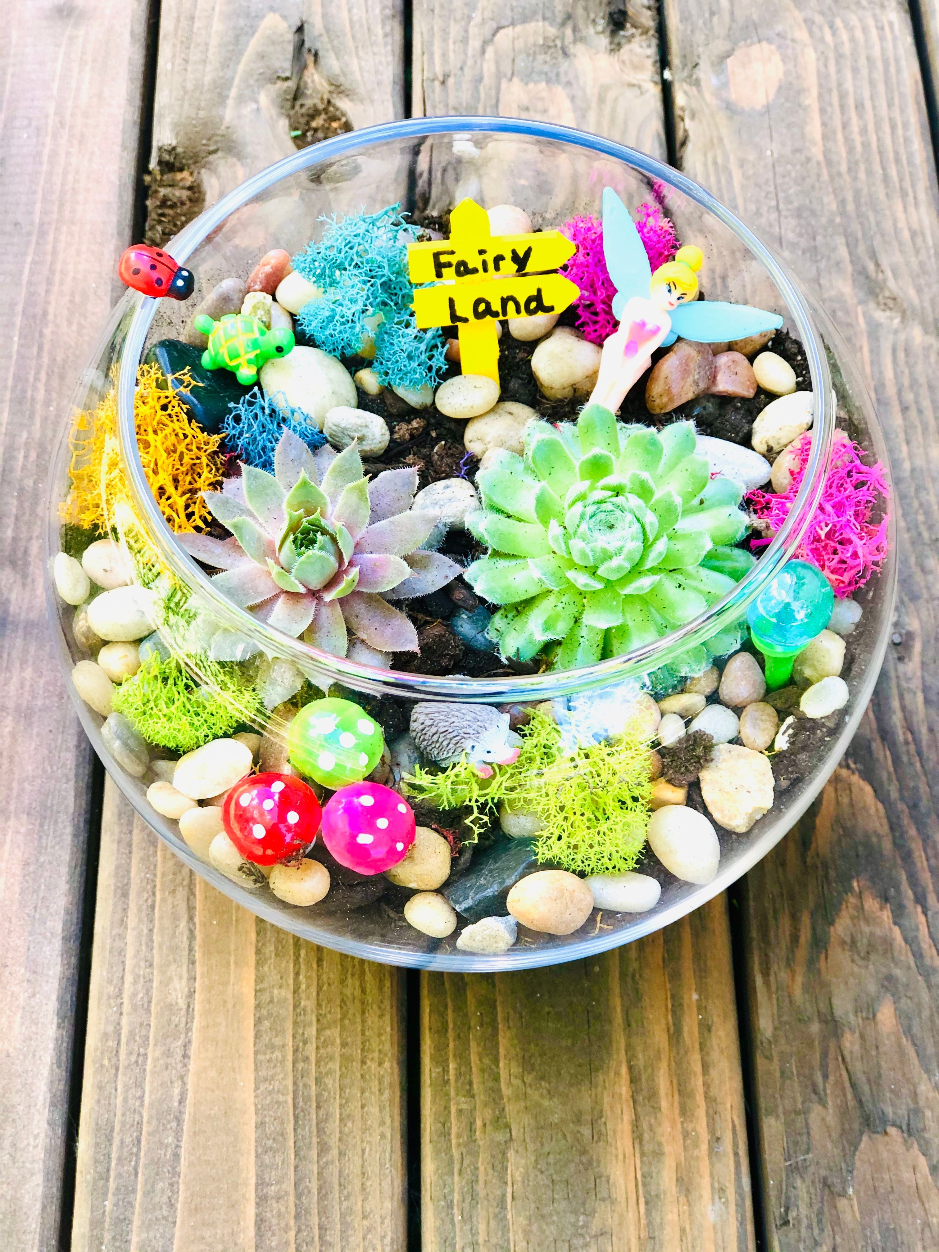 Container Diy Pink Green Polka Dot