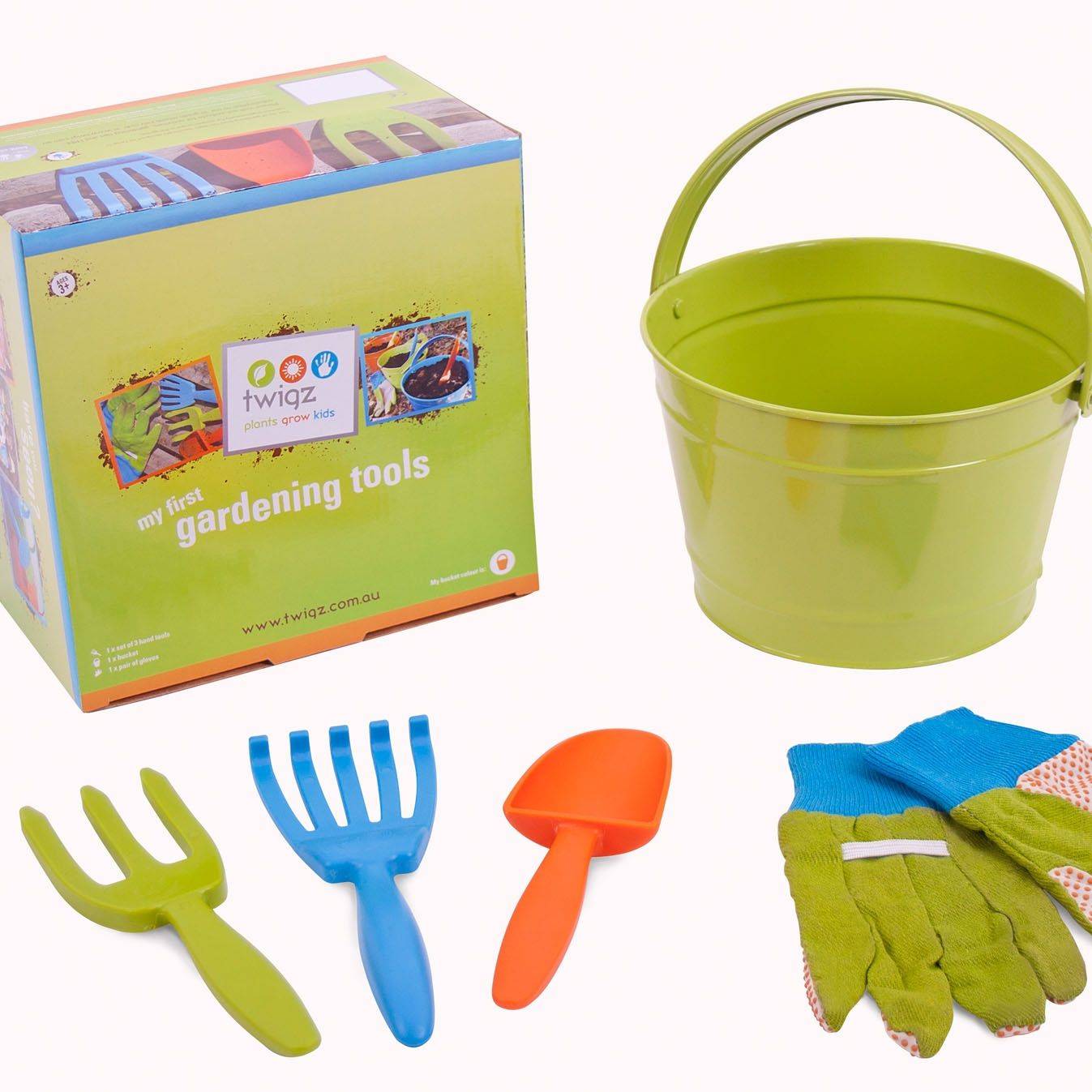 Childrens Green Activity Gardening Kit Garden Tools
