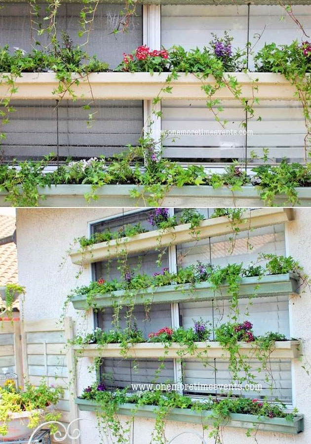 Rain Gutter Herb Garden Garden