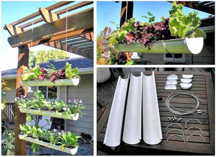 20 Hanging Gutter Garden Ideas You Must Look SharonSable