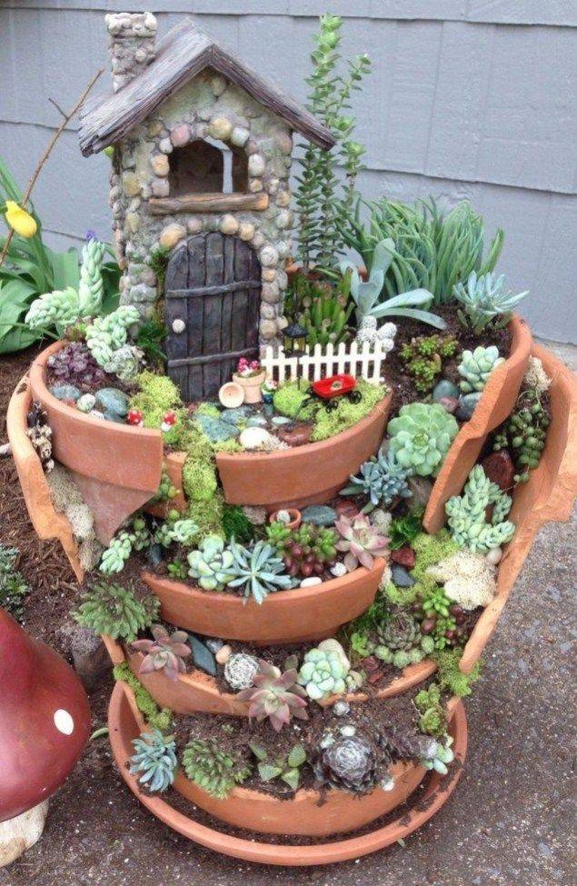 Beautiful Fairy Garden Containers