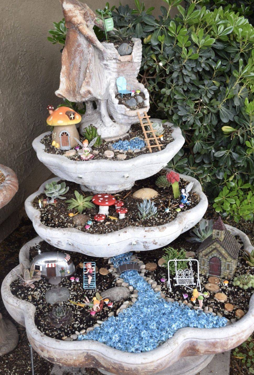 A Garden Fairy Statues