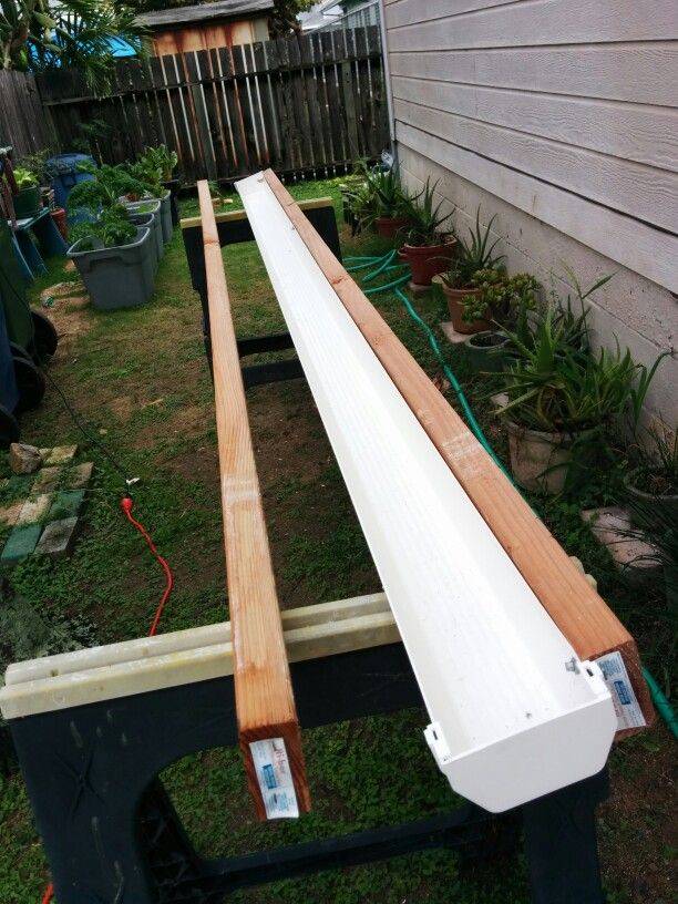 Vertical Diy Rain Gutter Garden Ideas