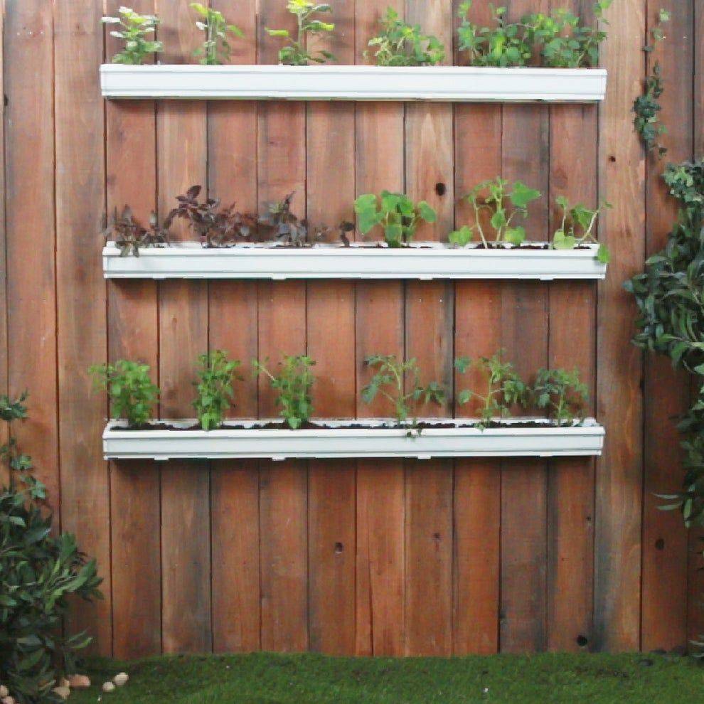 Creative Rain Gutter Planter Ideas