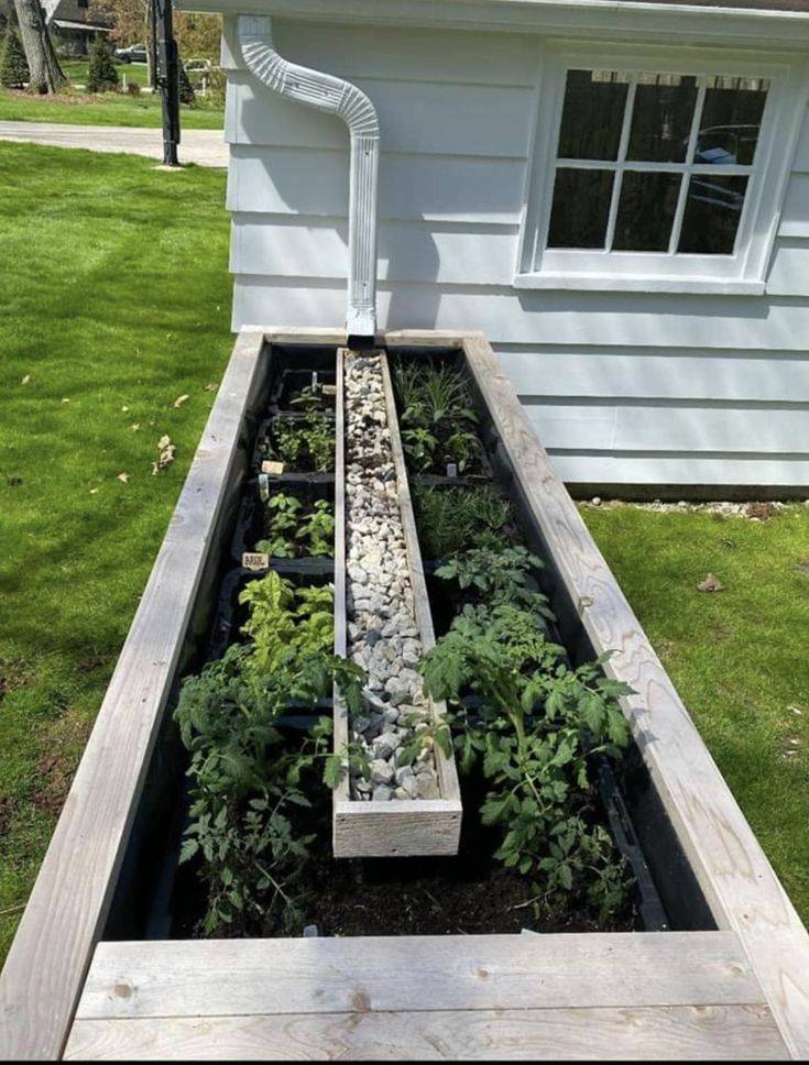 Self Watering Rain Gutter Grow System