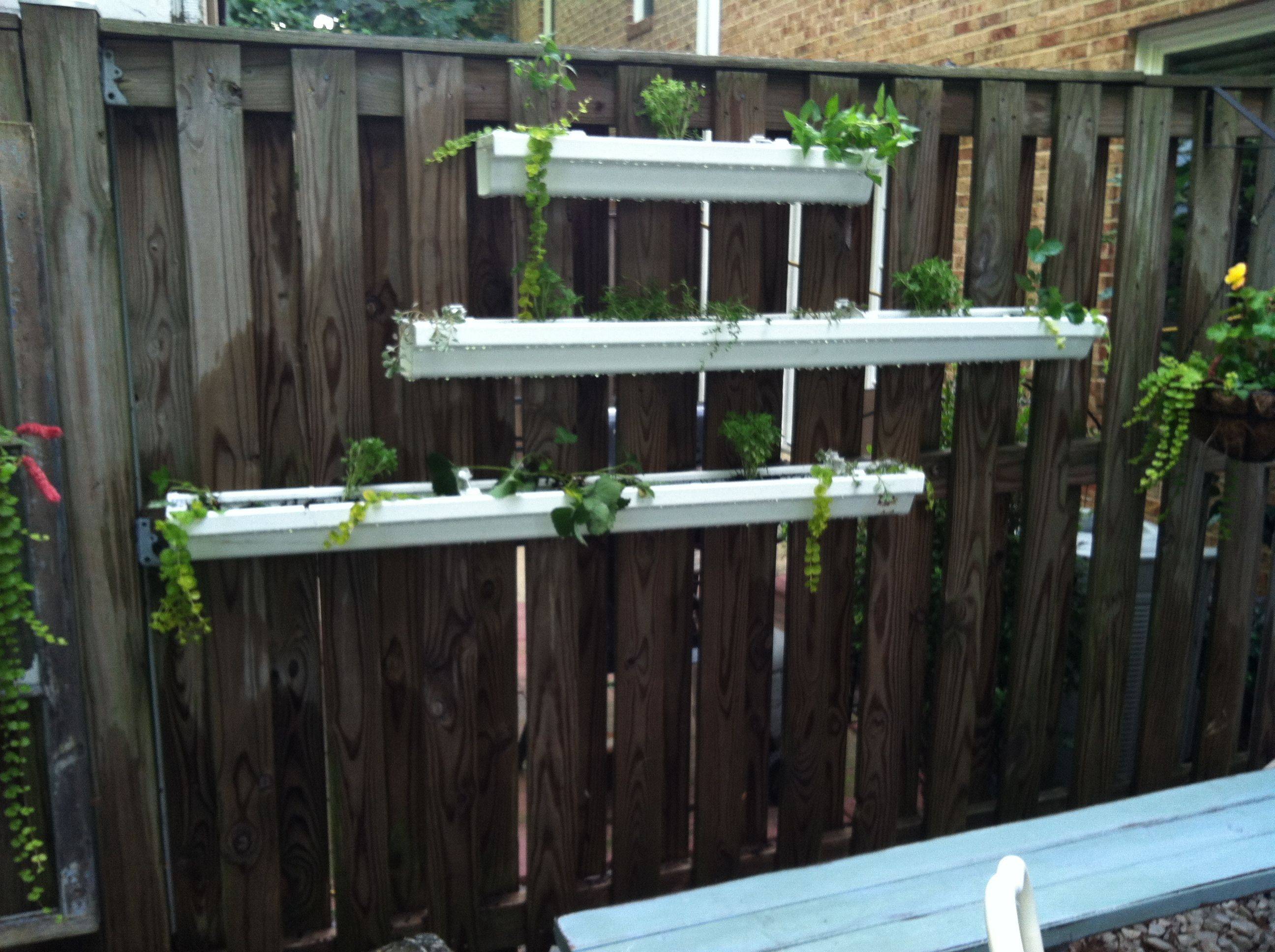 Self Watering Rain Gutter Grow System