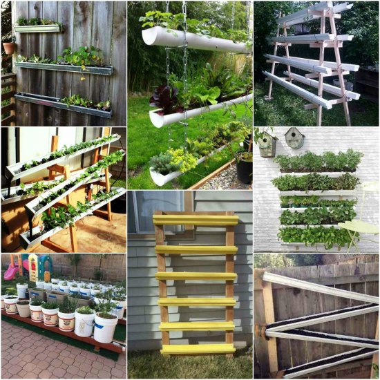 Diy Hanging Gutter Garden