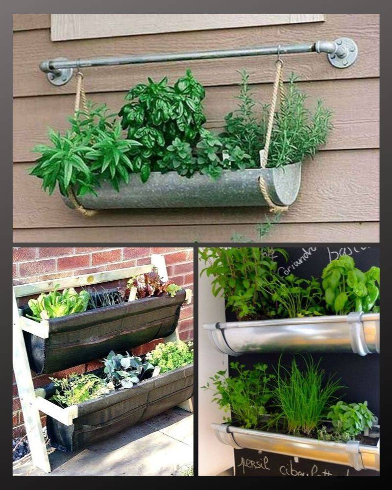 Rain Gutter Centerpiece