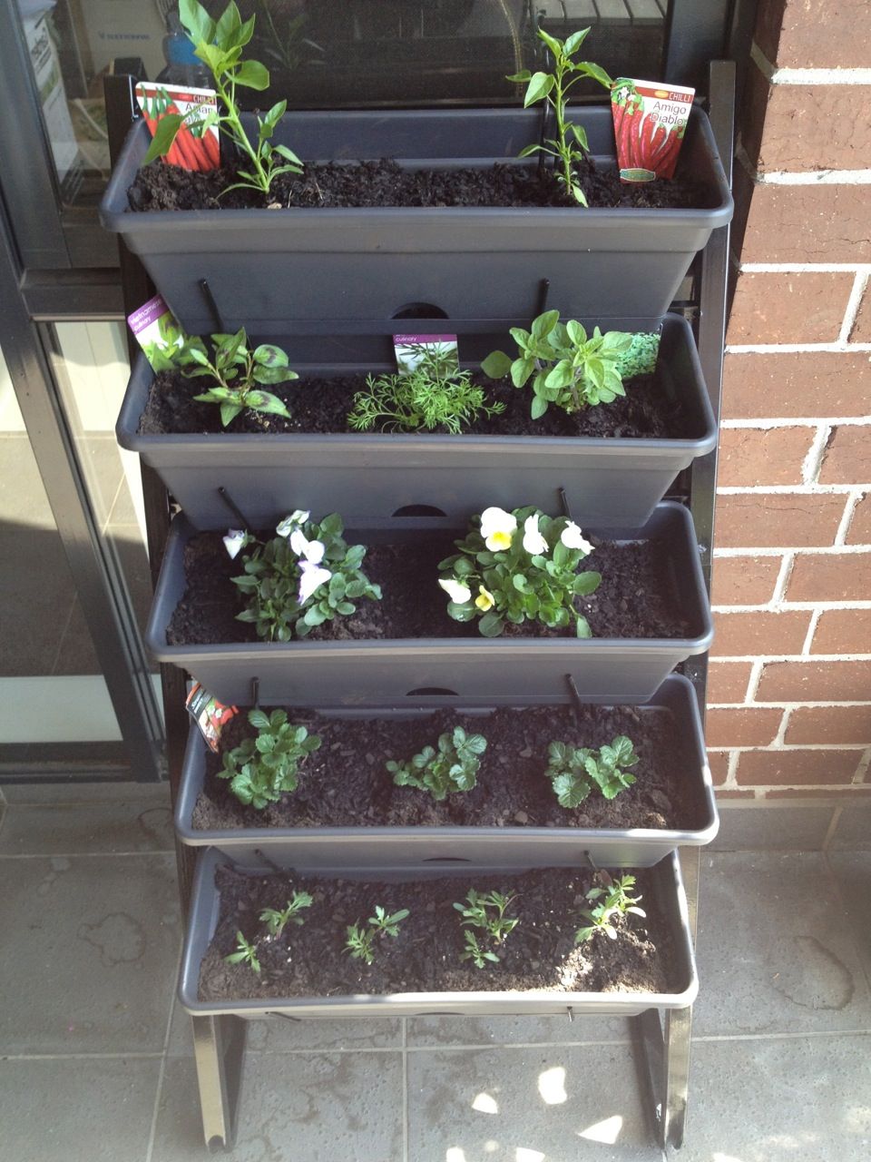 Free Standing Vertical Herb Garden