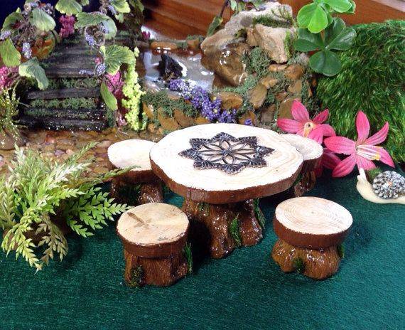 Woodland Fairy Bench Miniature
