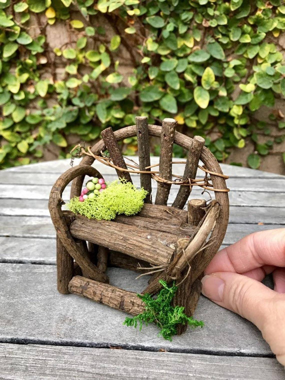 Romantic Fairy Garden Table Miniature Fairy Furniture