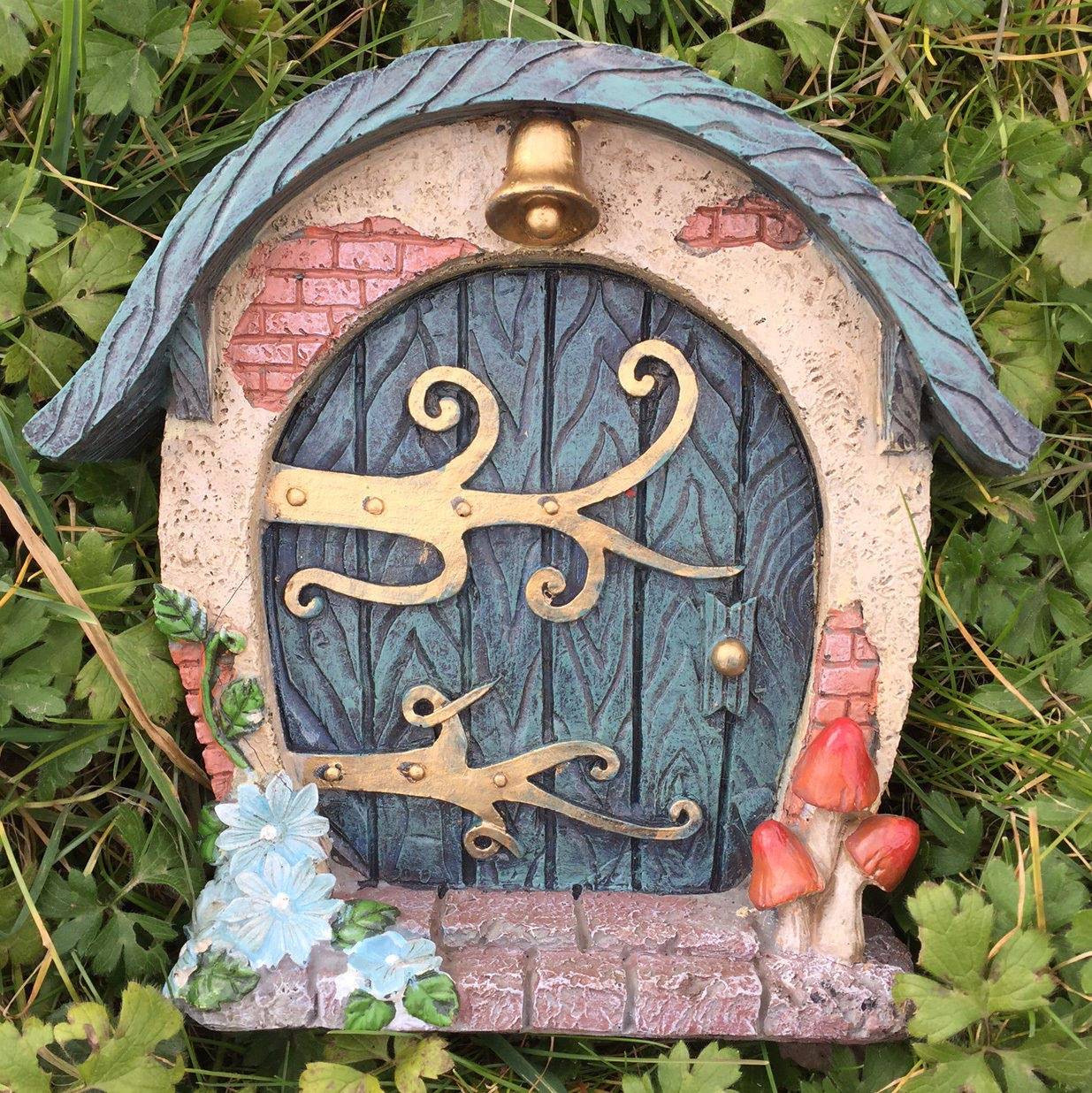 Solar Fairy Gnome Door Windows Light Up Garden Planters Fairies