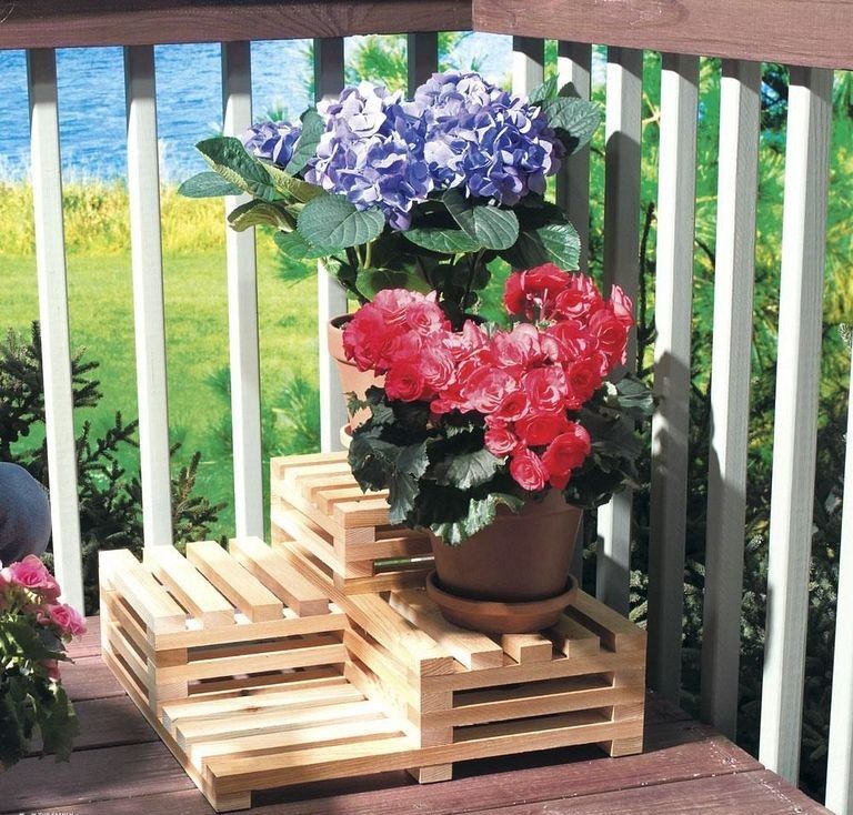 Wooden Plant Holders