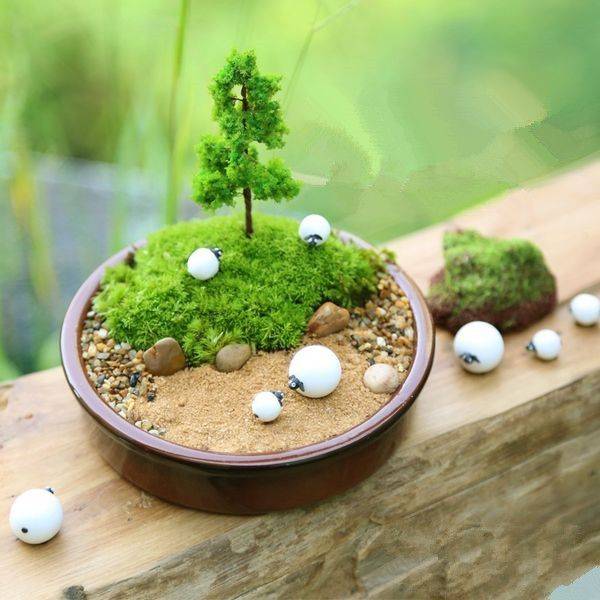 Brown Stone Mini Zen Garden