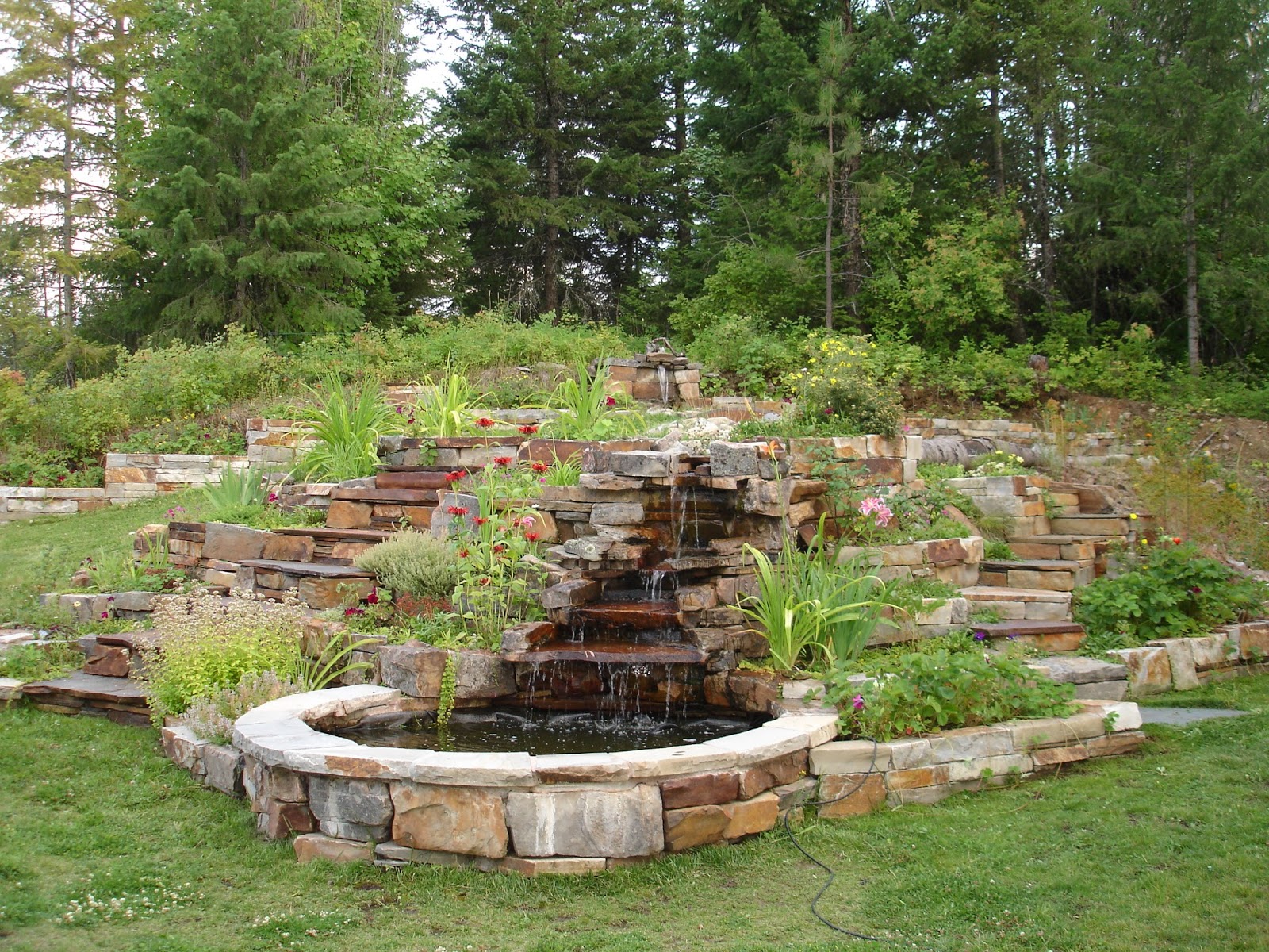 Diy Garden Pond Waterfall Ideas