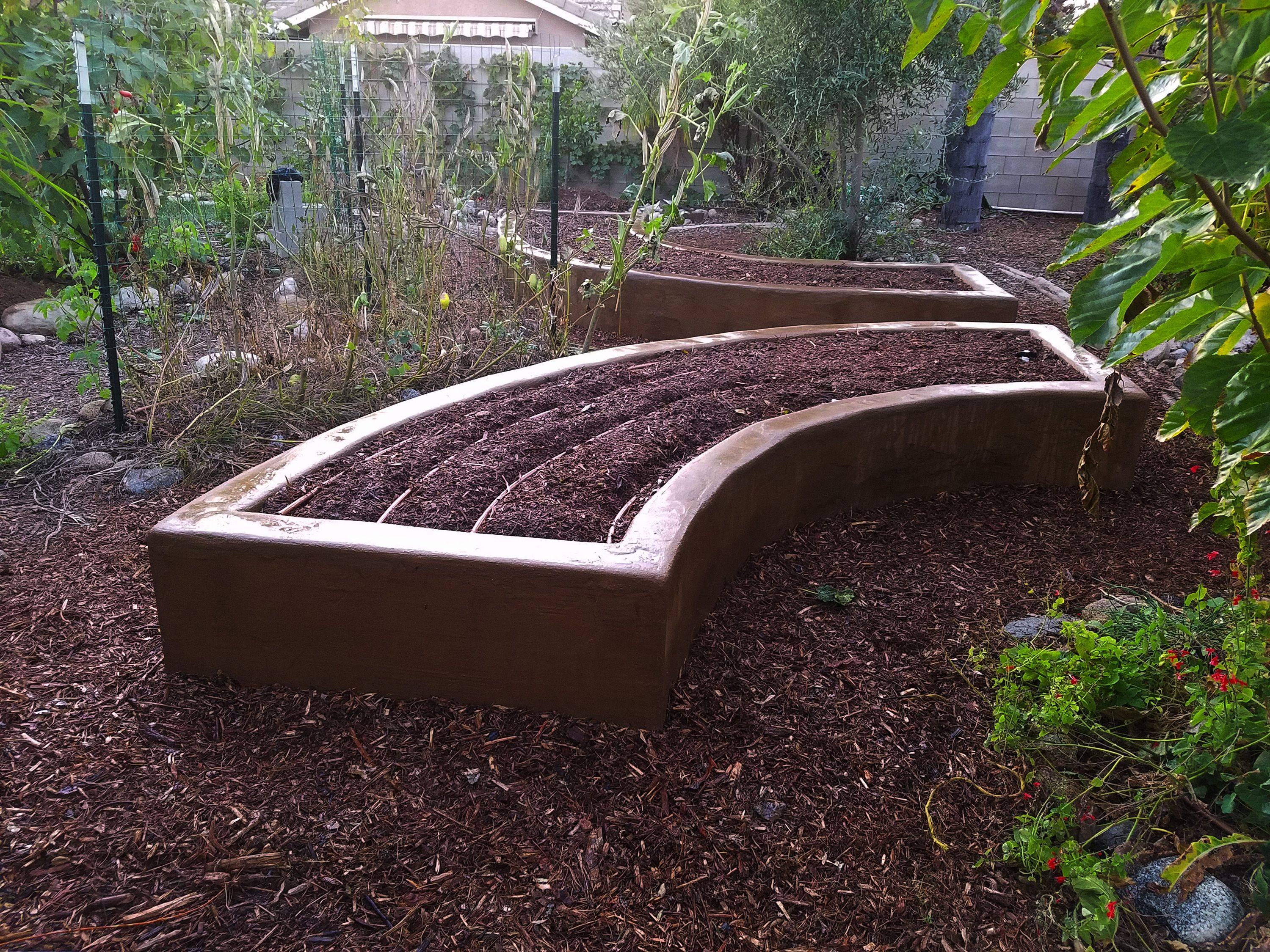 These Cinder Block Raised Garden Beds