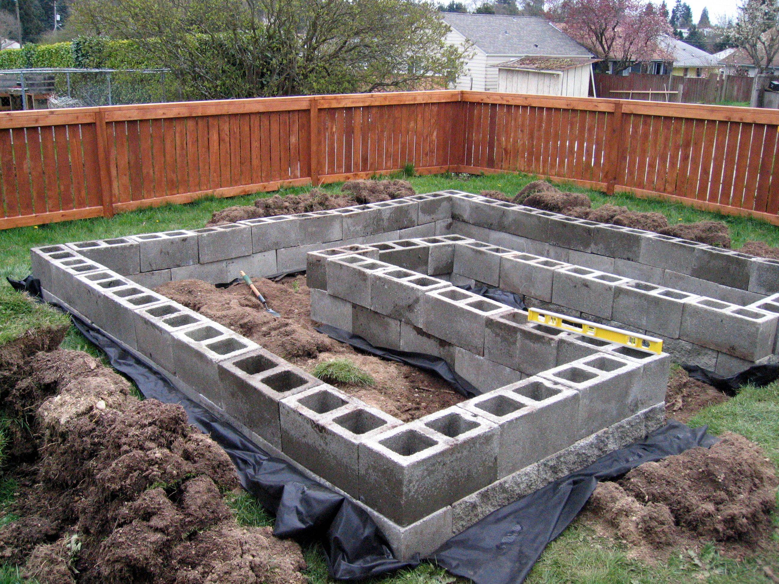 Diy Cinder Block Raised Garden Bed