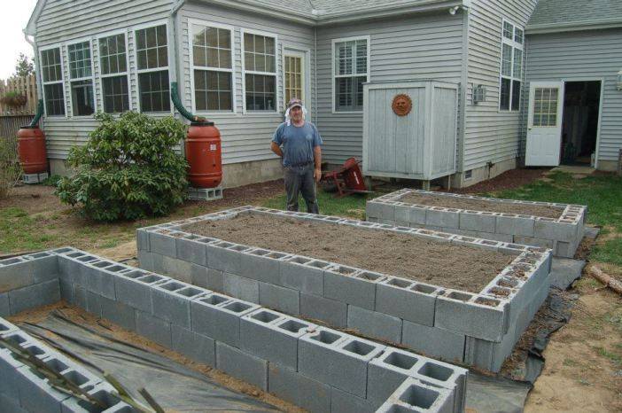 A Concrete Block Garden