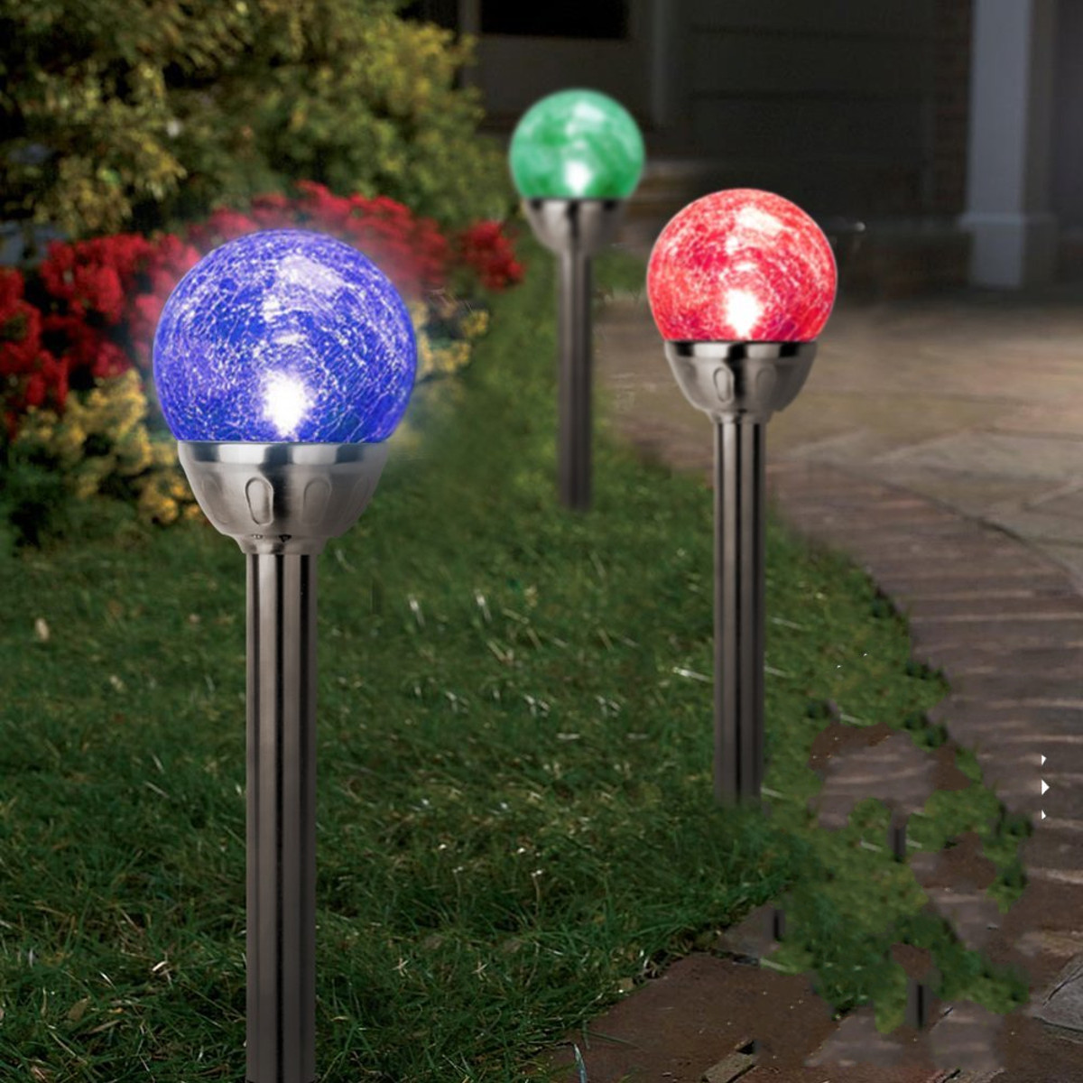Solar Light Bulb String Lights Pk