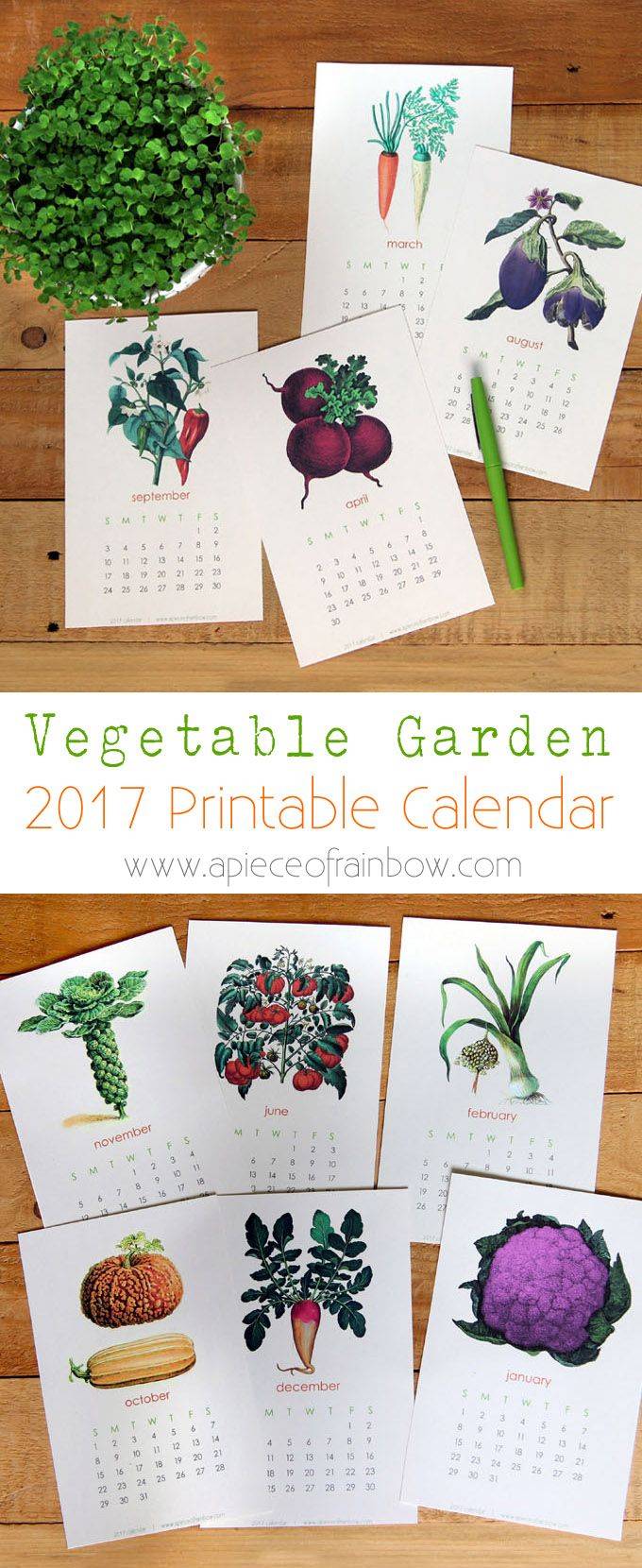 Spring Garden Calendar