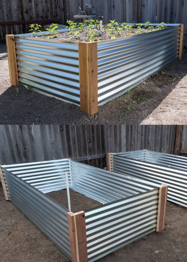 Diy Corrugated Metal Raised Garden Bed