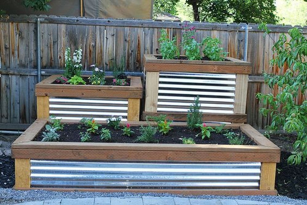A Corrugated Metal Raised Bed Mk Library