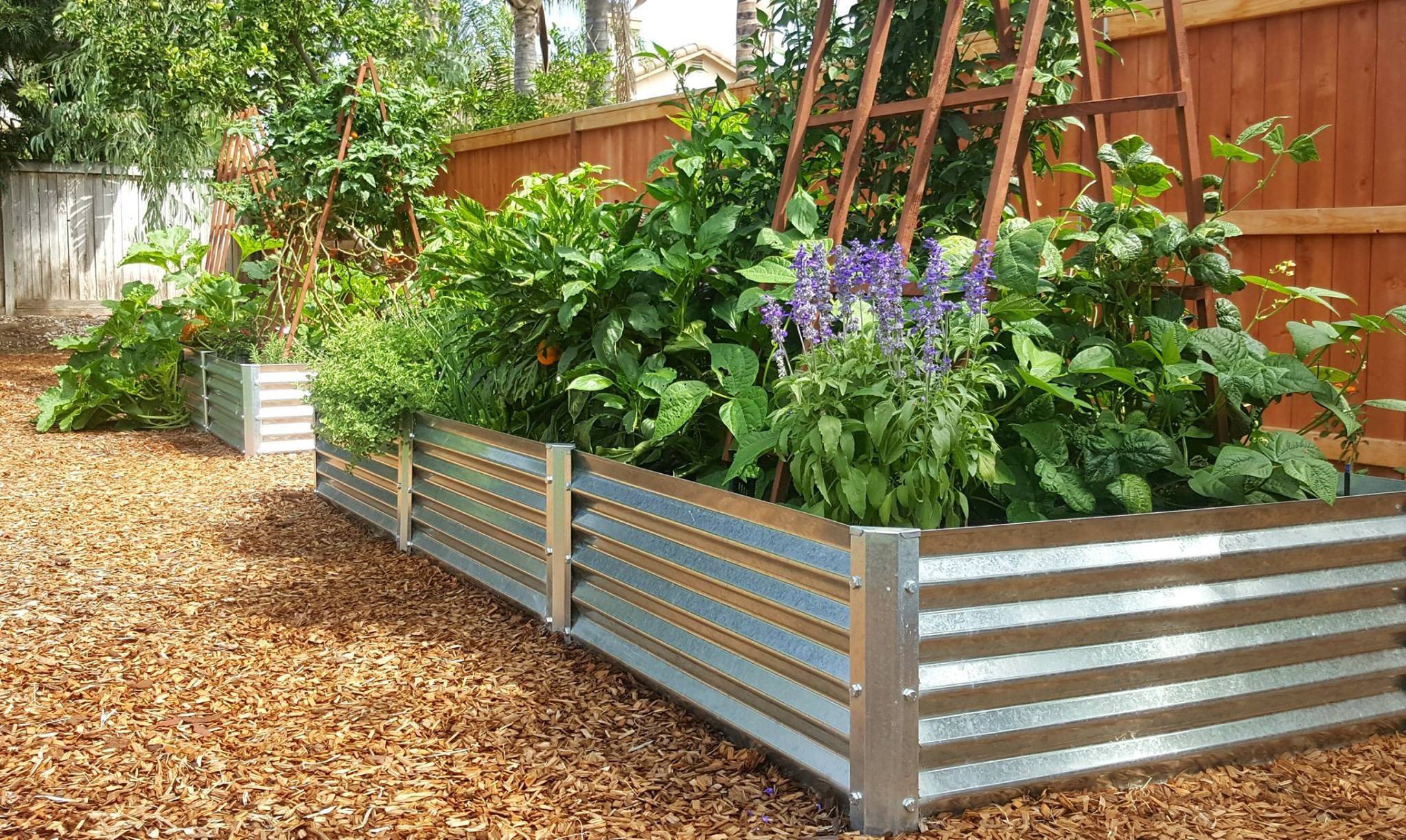 A Corrugated Steel Raised Garden Bed Nicsmithdesign