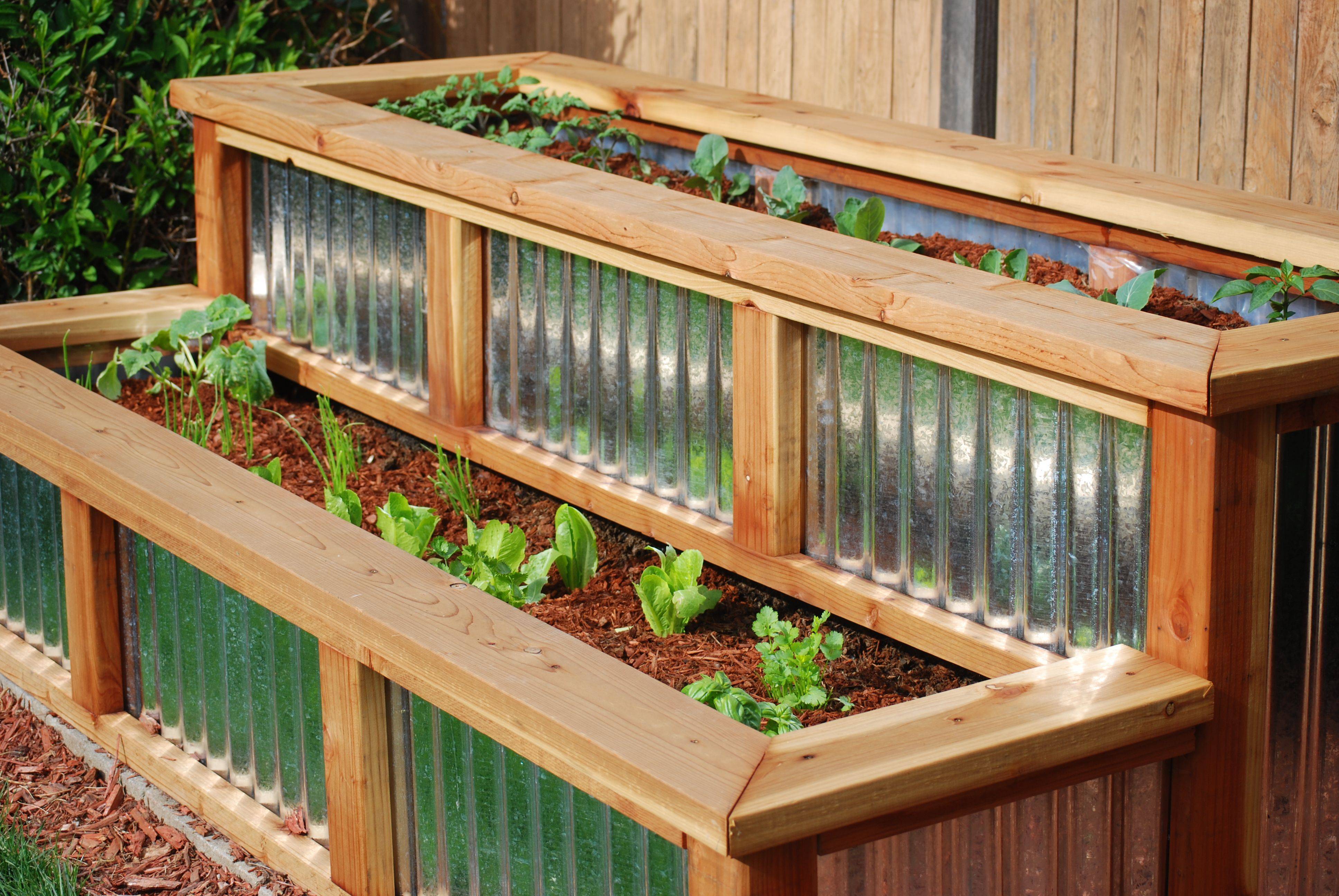 Galvanized Tin Garden Beds