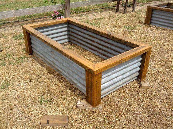 Recycled Tin Raised Bed Garden Raised Garden Beds Garden Beds