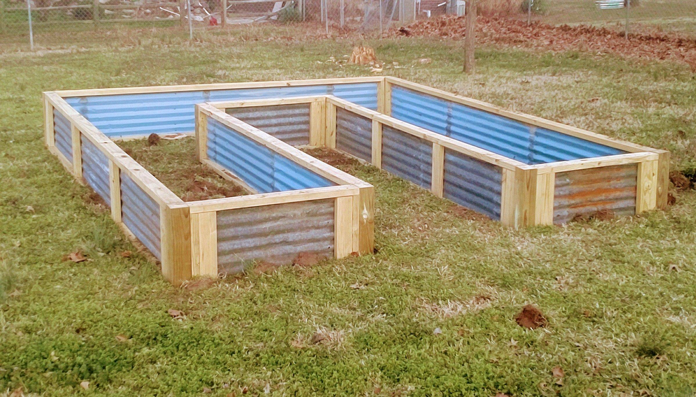 Corrugated Metal Planter Box