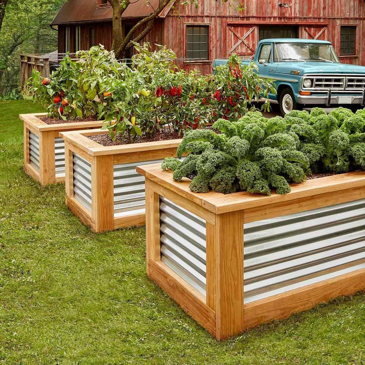 Barn Raised Bed Garden Design