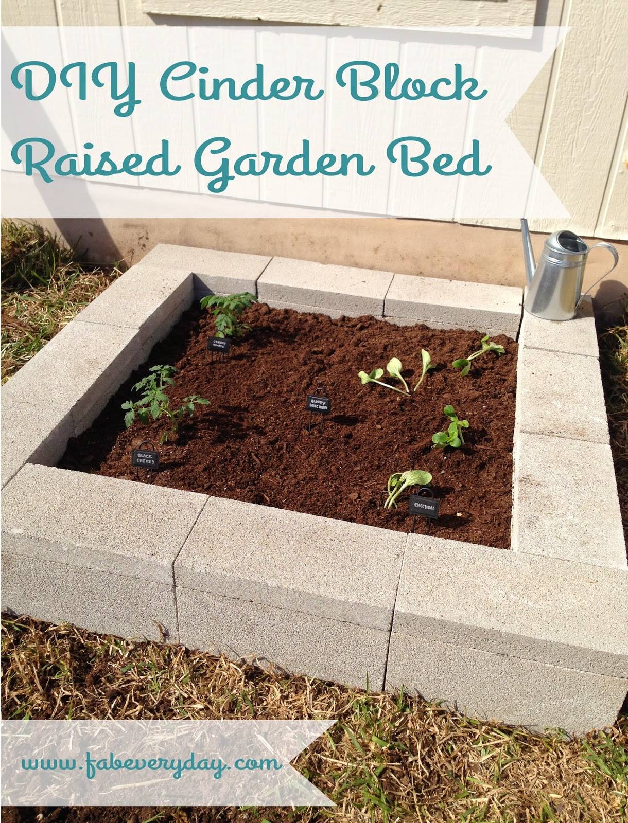 Diy Cinder Block Raised Garden Bed