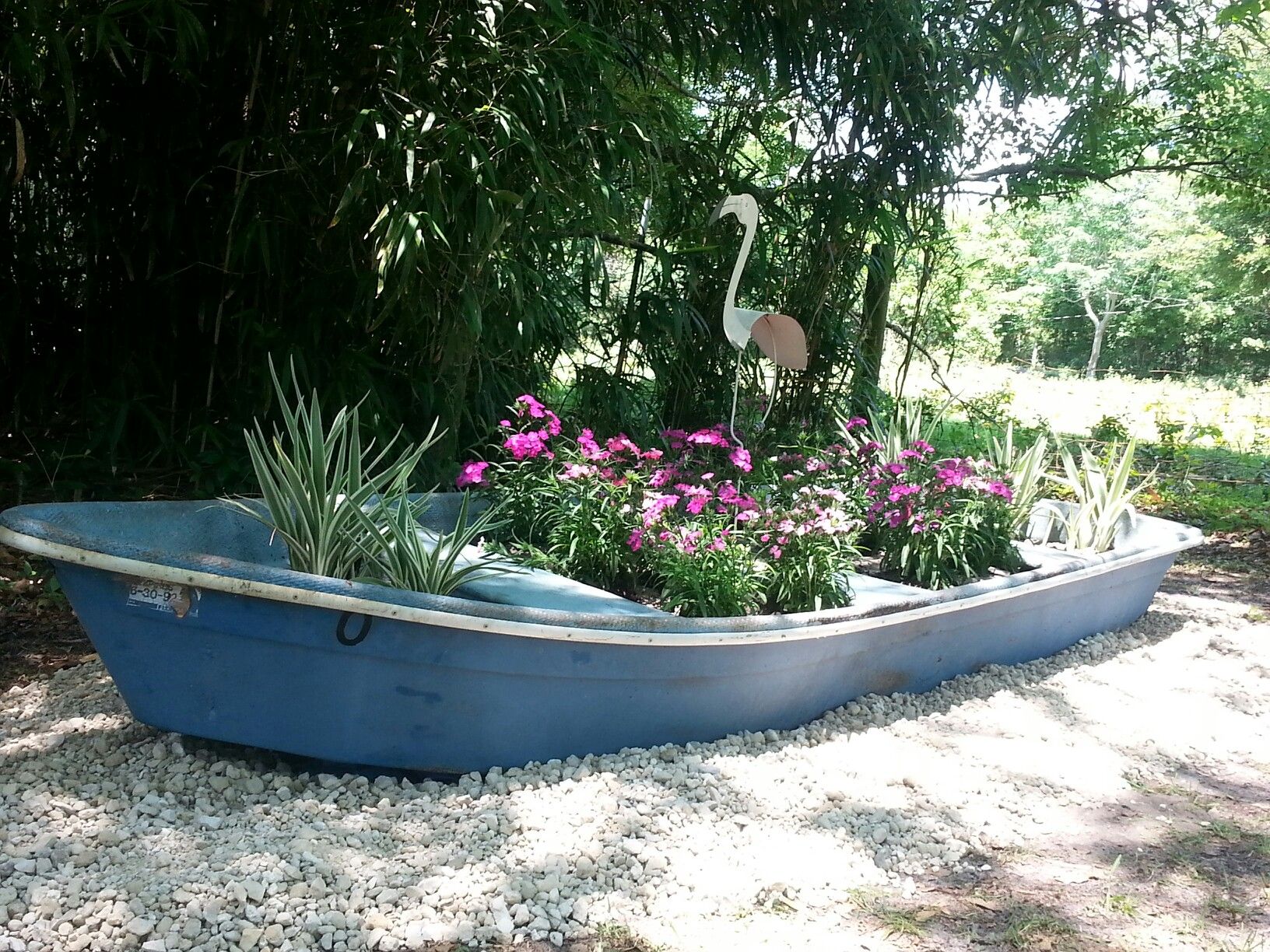 Jon Boat Flower Bed