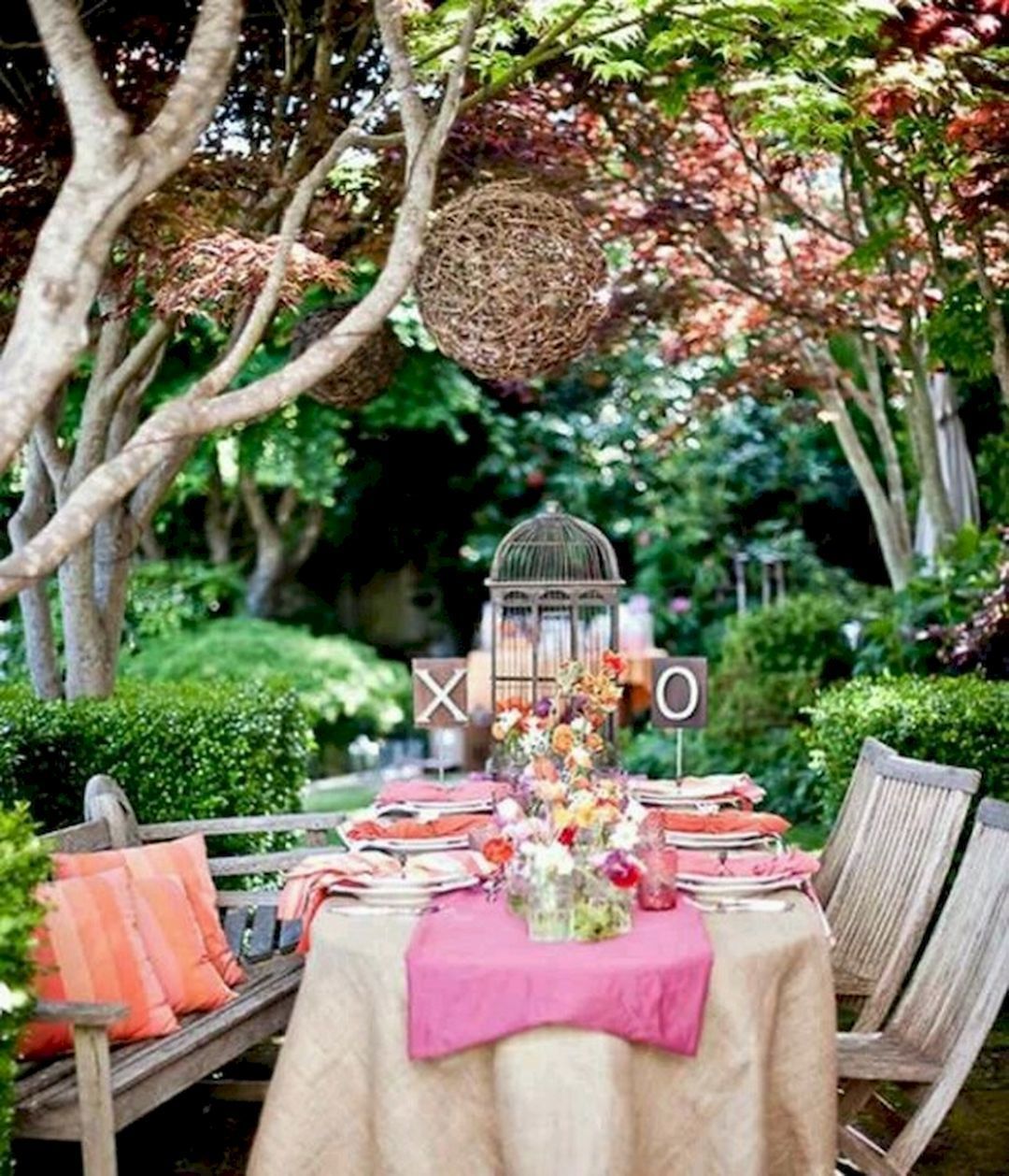 Whimsical Bright Summer Garden Wedding Colorful Garden