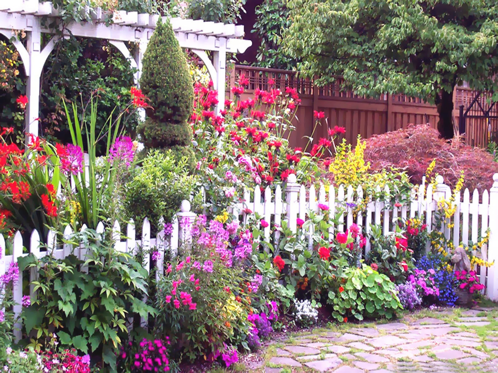 Spring Flower Gardens Wallpaper