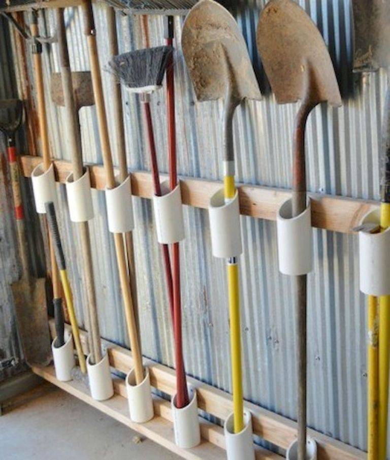 Diy Garage Organization Garden Tool Storage