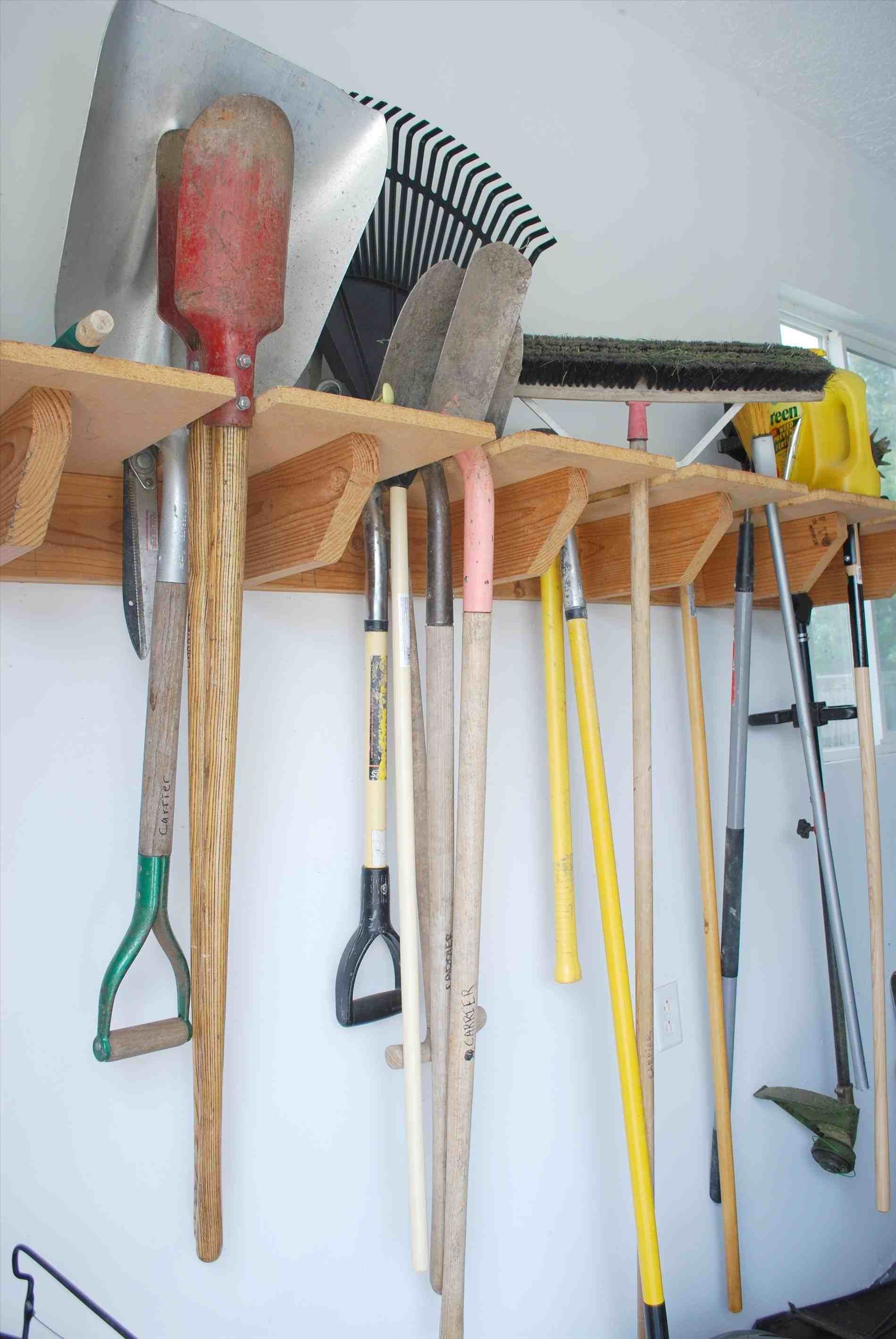 Garden Tool Storage Wall Tutorial Design