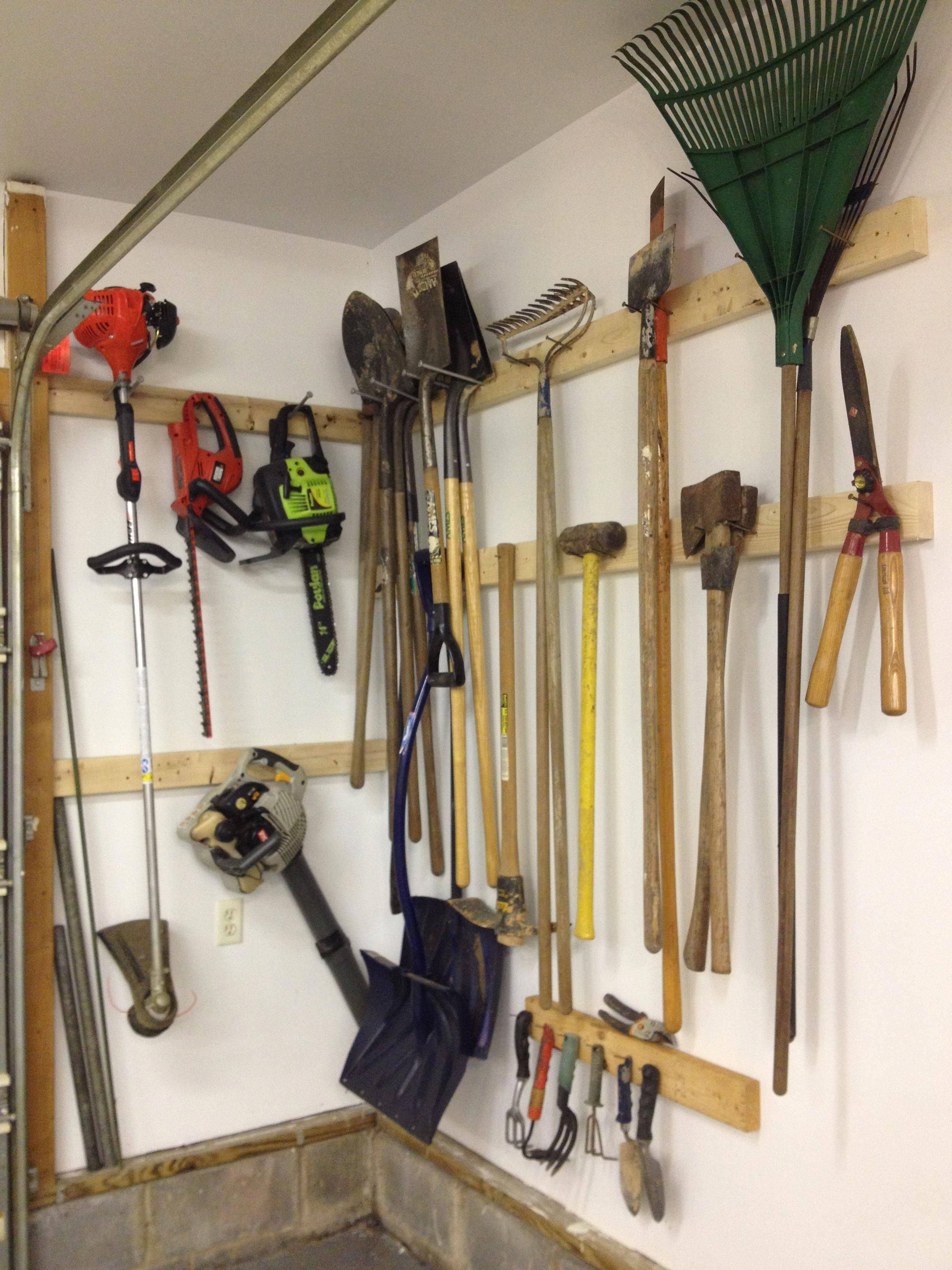 Diy Garden Tool Storage Idea