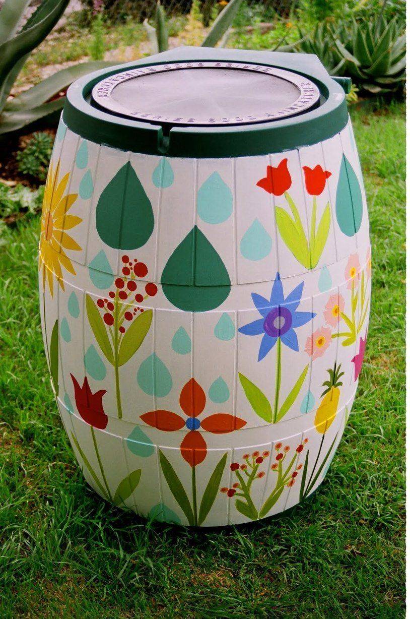 22 Garden Rain Barrel Ideas You Should Check SharonSable