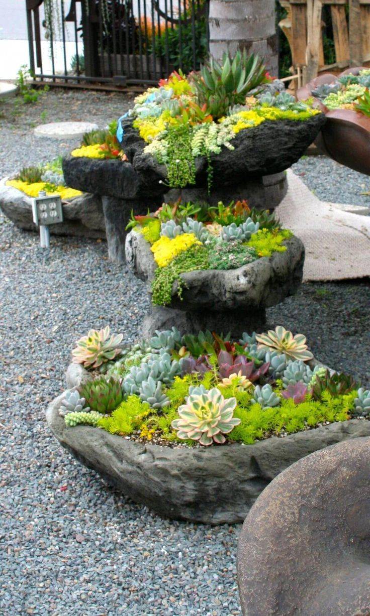 Summer Front Yard Landscaping Rock Garden