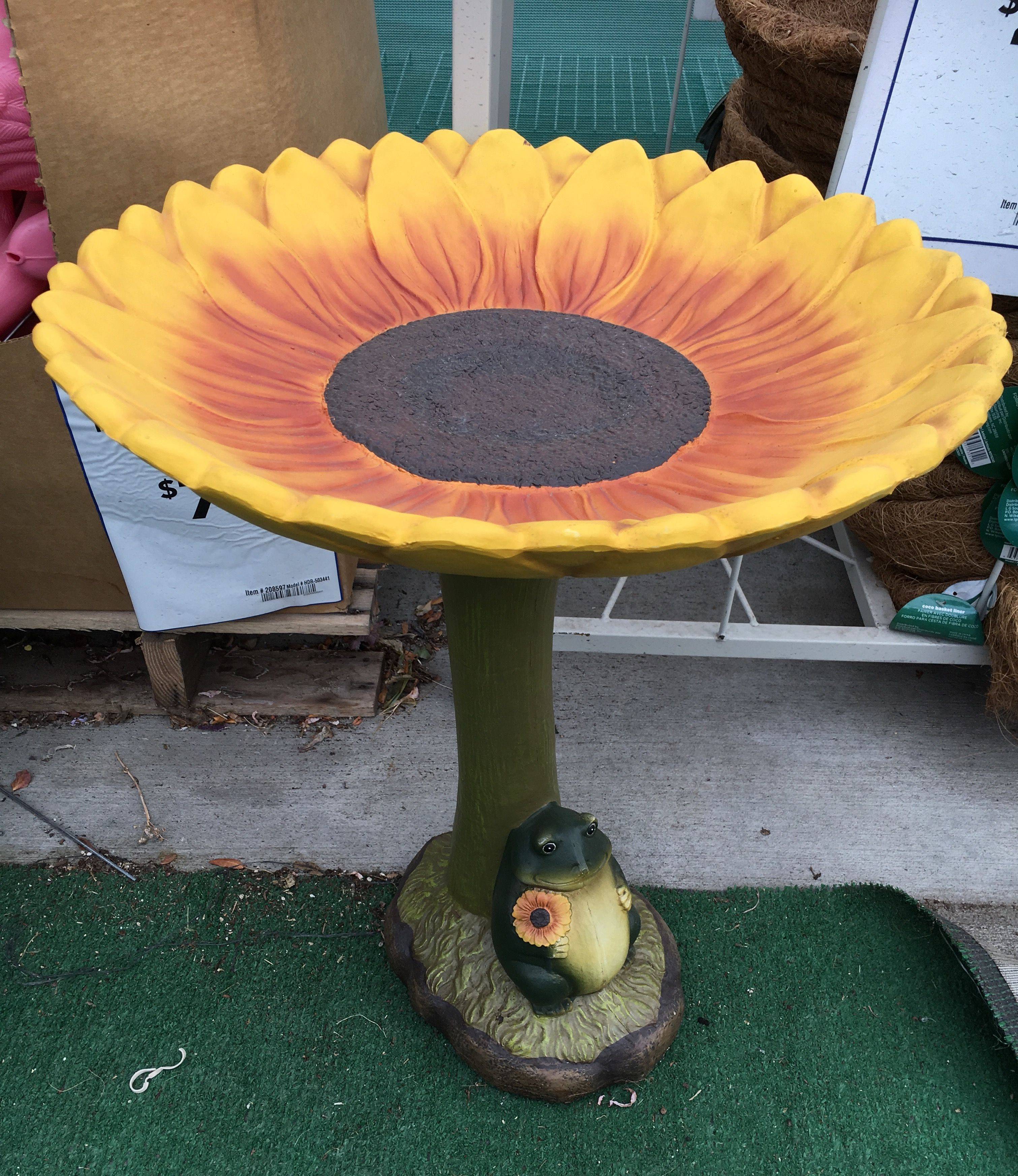 Concrete Birdbath Remade