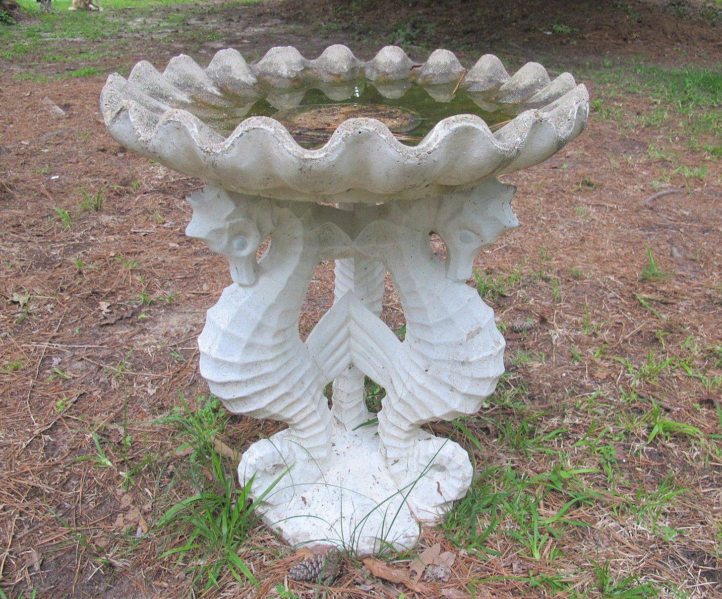 Outdoor Concrete Birdbaths Several Designs