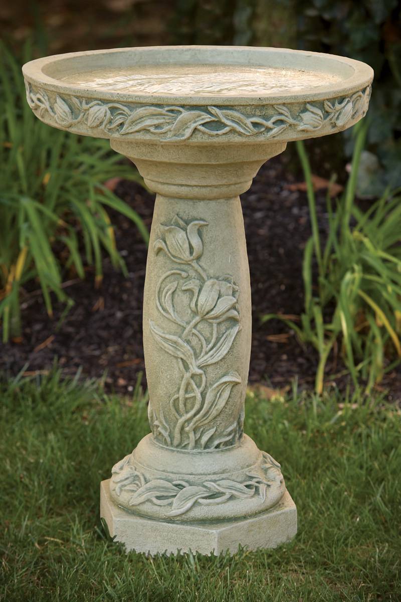 Outdoor Concrete Birdbaths Several Designs