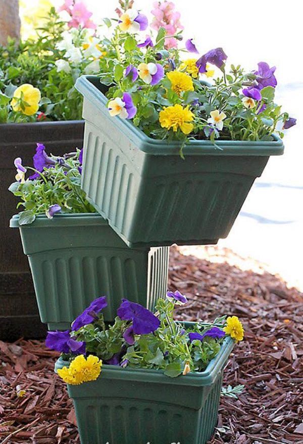 Cool Diy Flower Tower Ideas