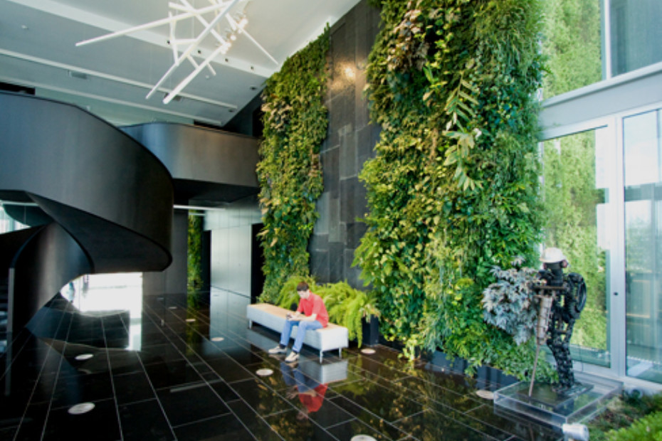 Plants Indoor Office Interiors Ideas Vertical Garden Design
